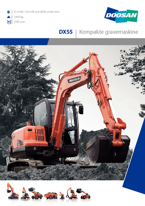 Mobiele graafmachines Doosan DX 55