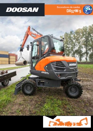 Mobiele graafmachines Doosan DX57W