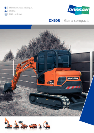 Mini-graafmachines Doosan DX 60 R