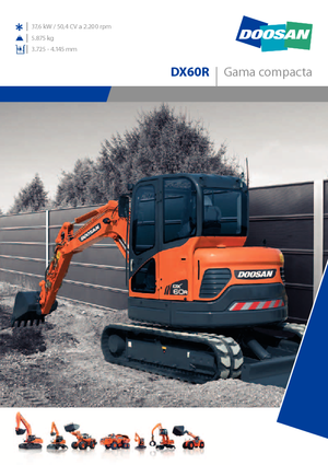 Mini-graafmachines Doosan DX 60 R