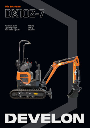 Mini-graafmachines Develon DX10Z 