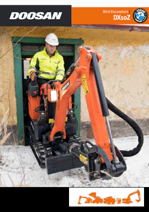Mini-graafmachines Doosan DX10Z