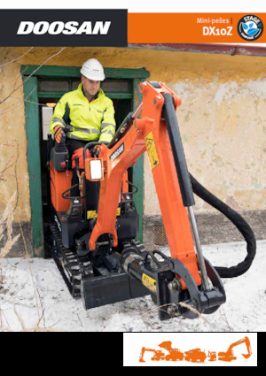 Mini-graafmachines Doosan DX10Z