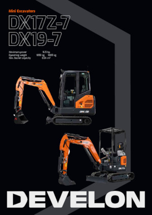 Mini-graafmachines Develon DX19  