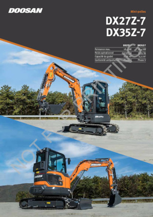 Mini-graafmachines Doosan DX27Z-7