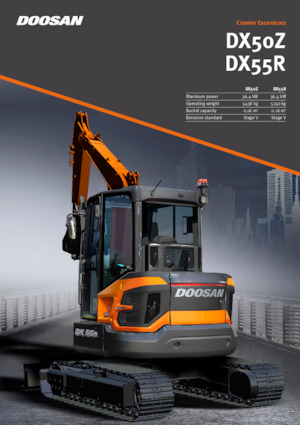 Mini-graafmachines Doosan DX50Z-7