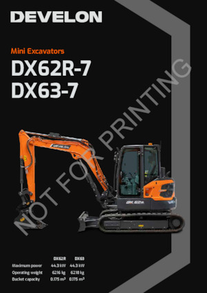 Rupsgraafmachines Develon DX63-7