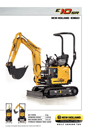 Mini-graafmachines New Holland E10SR