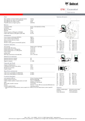 Mini-graafmachines Bobcat E 16