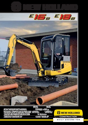 Mini-graafmachines New Holland E16B