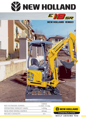 Mini-graafmachines New Holland E18SR
