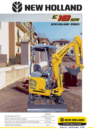 Mini-graafmachines New Holland E18SR