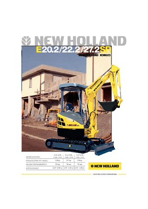 Mini-graafmachines New Holland E22.2SR