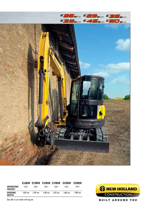 Mini-graafmachines New Holland E50B SR