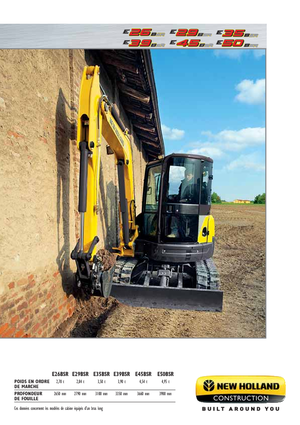 Mini-graafmachines New Holland E50B SR