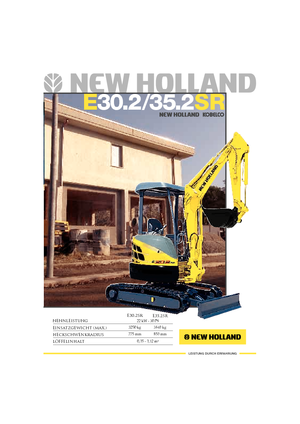 Mini-graafmachines New Holland E30.2SR