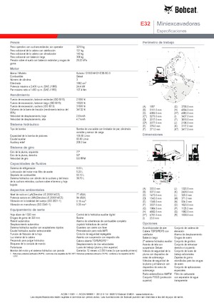 Mini-graafmachines Bobcat E32