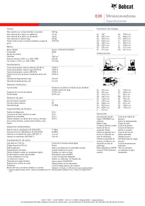 Mini-graafmachines Bobcat E35