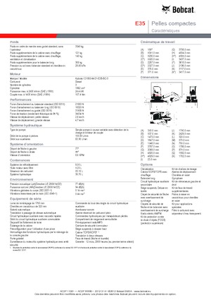 Mini-graafmachines Bobcat E35