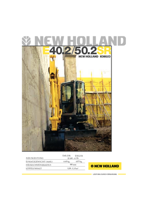 Mini-graafmachines New Holland E40.2SR