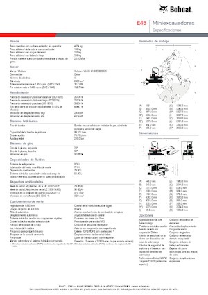 Mini-graafmachines Bobcat E45