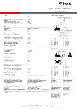 Mini-graafmachines Bobcat E45