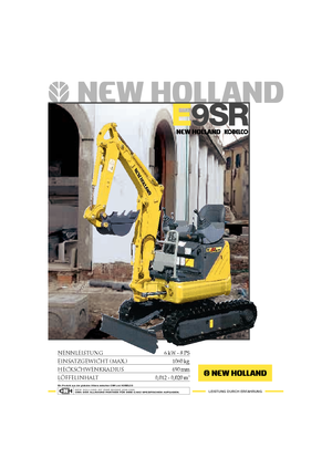 Mini-graafmachines New Holland E9SR