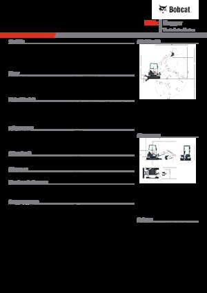 Mini-graafmachines Bobcat E35z