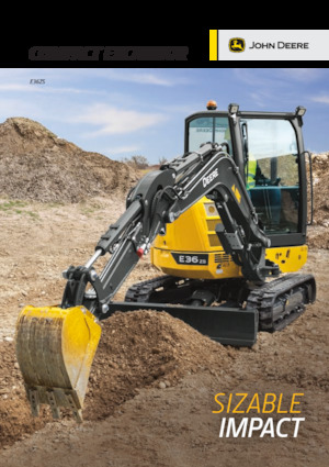 Mini-graafmachines John Deere Construction E36ZS