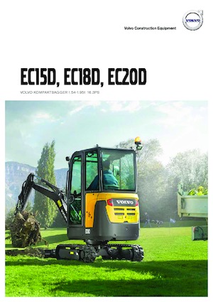 Mini-graafmachines Volvo EC18D