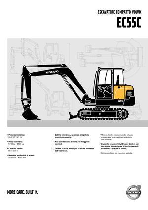Mini-graafmachines Volvo EC55C