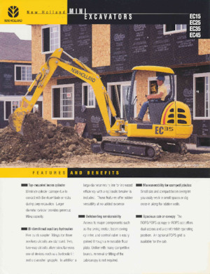 Mini-graafmachines New Holland EC45