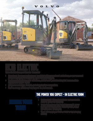 Mini-graafmachines Volvo EC18 ELECTRIC