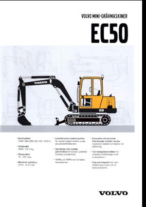 Mini-graafmachines Volvo EC50V