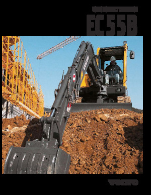 Mini-graafmachines Volvo EC55B