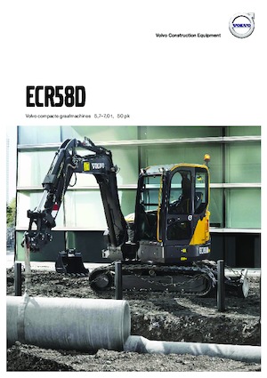 Mini-graafmachines Volvo ECR58D