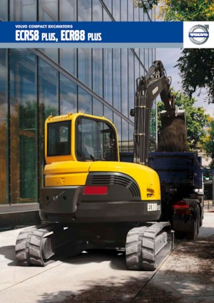 Rupsgraafmachines Volvo ECR88 Plus