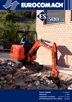 Mini-graafmachines Eurocomach ES 300 SR
