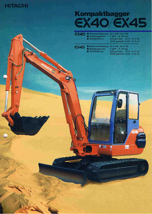 Mini-graafmachines Fiat-Hitachi EX 40-2