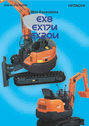Mini-graafmachines Hitachi EX 8