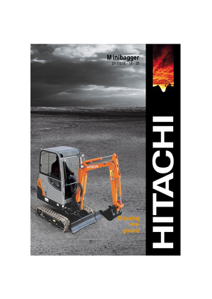 Mini-graafmachines Hitachi ZX 25