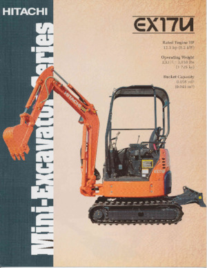 Mini-graafmachines Hitachi EX17U
