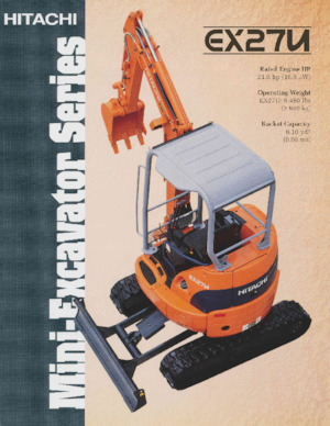Mini-graafmachines Hitachi EX27U