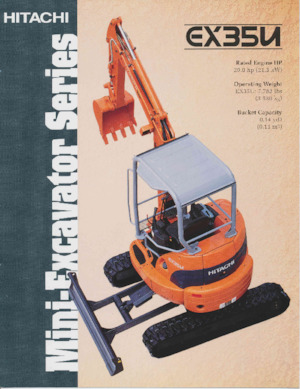 Mini-graafmachines Hitachi EX35U