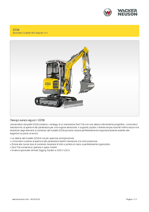Mini-graafmachines Wacker Neuson EZ28