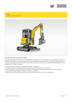 Mini-graafmachines Wacker Neuson EZ28