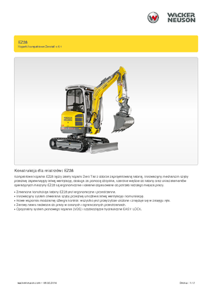 Mini-graafmachines Wacker Neuson EZ28