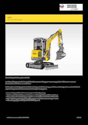 Mini-graafmachines Wacker Neuson EZ28