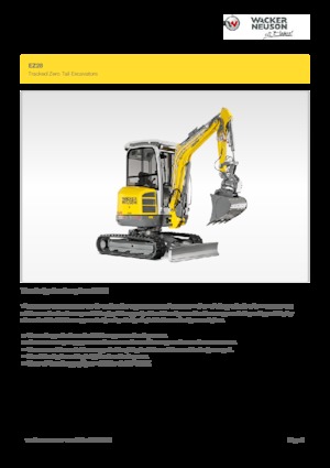 Mini-graafmachines Wacker Neuson EZ28