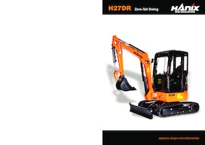 Mini-graafmachines Hanix H27DR
